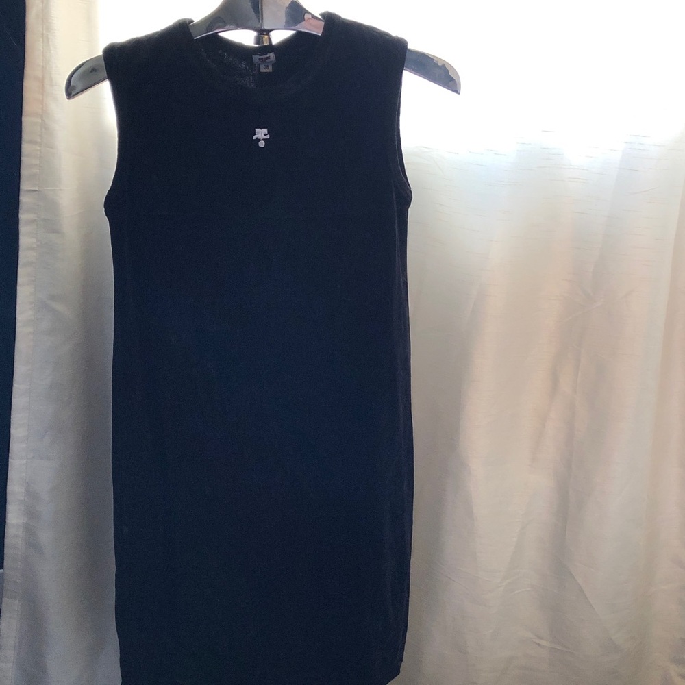 Super Cute Black Vintage courreges Dress, EU 38, US 6